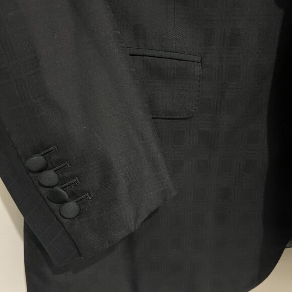 Bespoke Astor & Black Zegna 100% Silk Black Dinner Sport Jacket Blazer 42 R - Picture 4 of 7